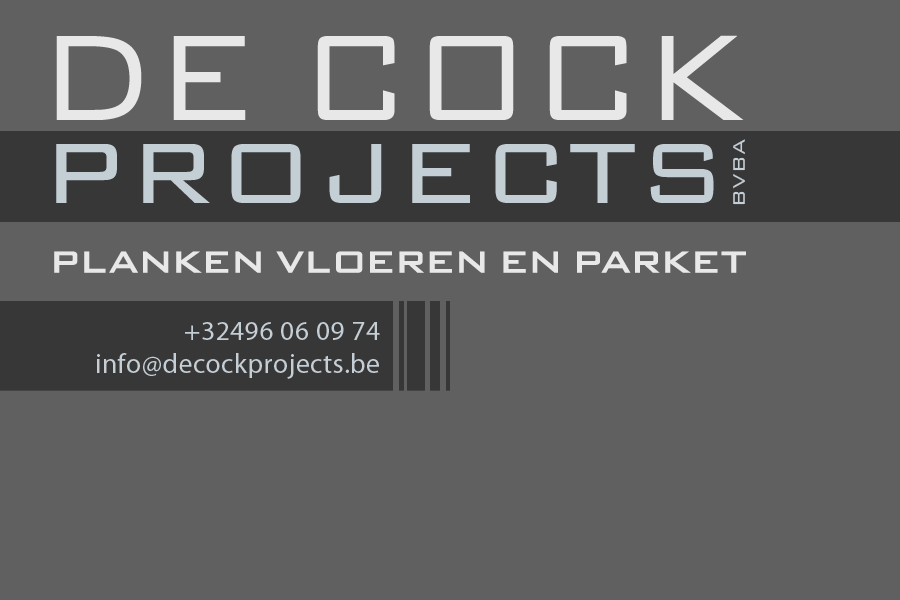 De Cock Projects BVBA - Electriciteitswerken en planken vloeren